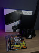 PlayStation 2 Slim Completo + OPL com 50 Jogos + 2 Controles